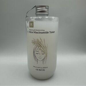 GLAMFOX K-BEAUTY Rice Niacinamide Toner -Glowing & Moisturizing! -16.9 Oz.- NEW!